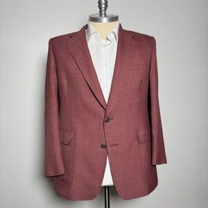 Hart Schaffner Marx Jack Nicklaus Golden Bear Sport Coat Blazer Red Mens 44R